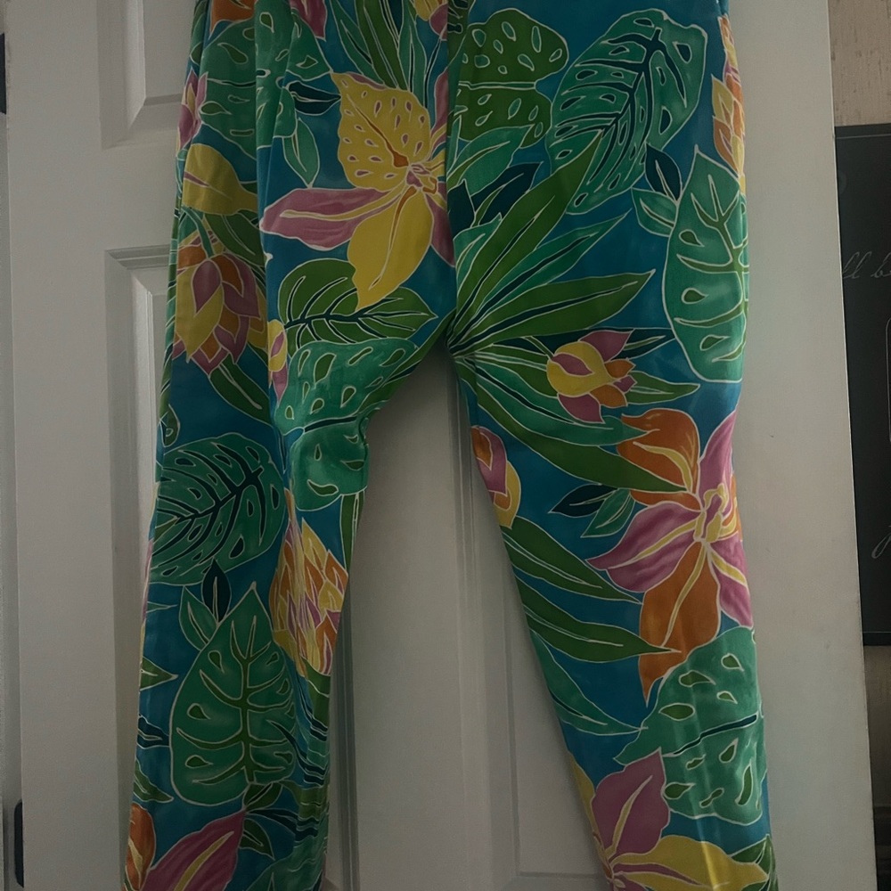 Ralph Lauren Multicolor Floral Cropped Pants